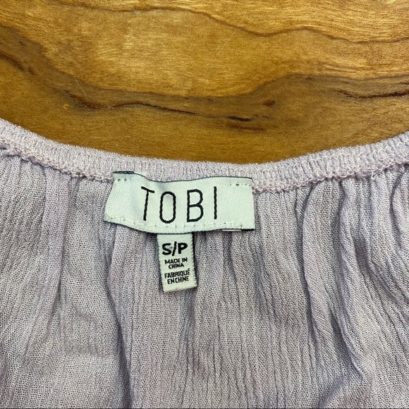 Tobi Nichelle Crochet Top in Lavender - Picture 4 of 8